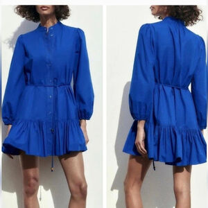Zara Royal Blue Mini Dress